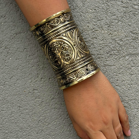 Prana Tribal Long Golden Kada