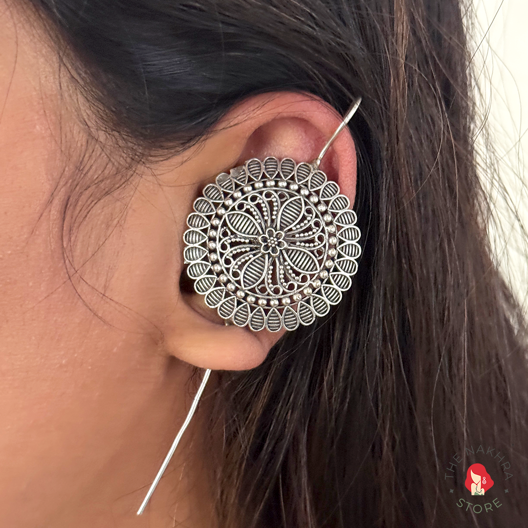 Dekha Jo Tumko Silver Earcuffs