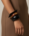 Mood Wooden Bangle Stack - Stack of 3