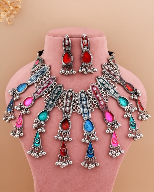 Haniya Afghani Choker Set