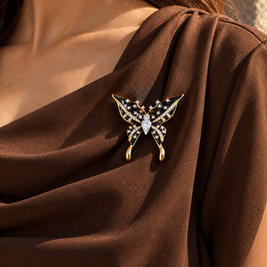 Black Butterfly Brooch