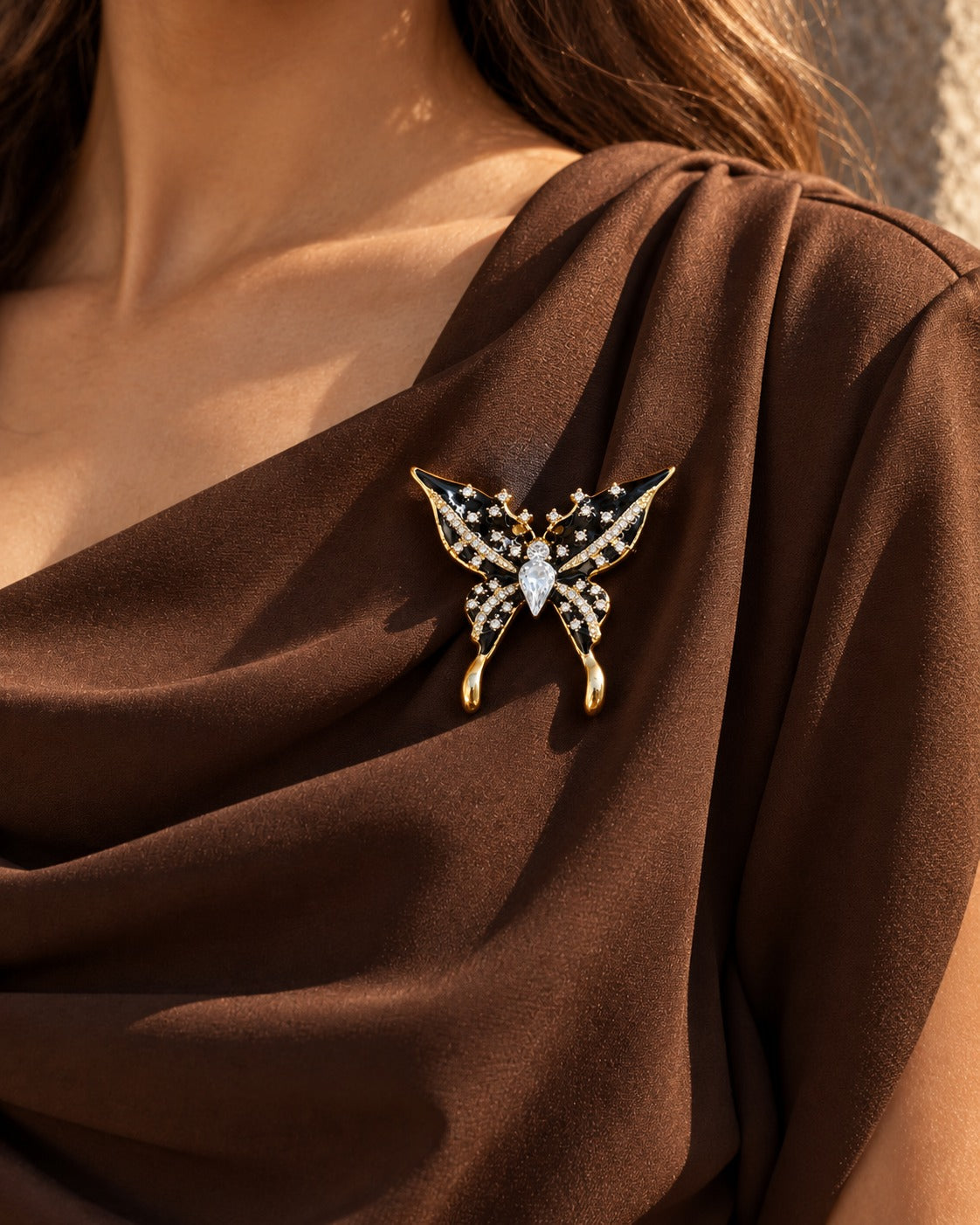 Black Butterfly Brooch