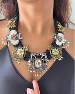 Achal Black Jute Necklace