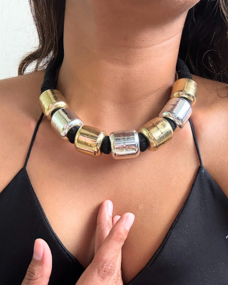 Archana Dual-tone Choker Necklace