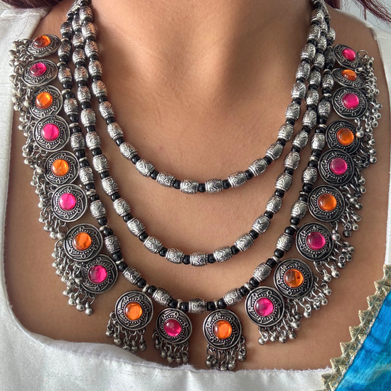 Saundarya Multi colour Necklace Set