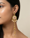 Shabnam Golden Long Kashmiri Jhumka