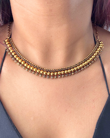 Sona Temple Necklace Set