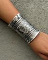 Prana Tribal Long Silver Kada