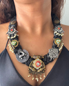 Kavita Black Jute Necklace