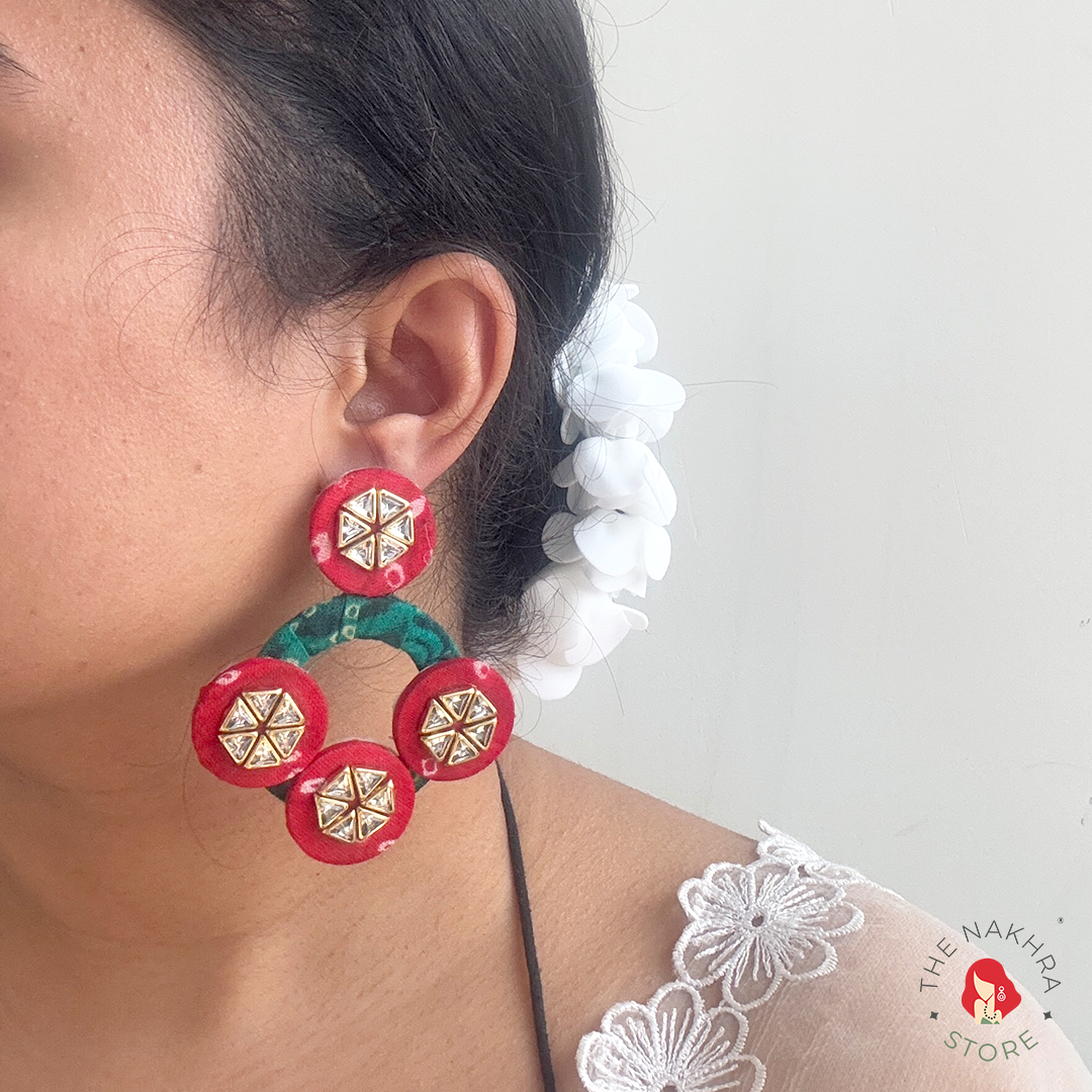 Chashni Bandhej Earrings