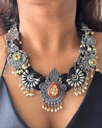 Adhira Black Jute Necklace