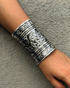 Dhyana Tribal Long Silver Kada