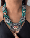Aranya Green Jute Necklace
