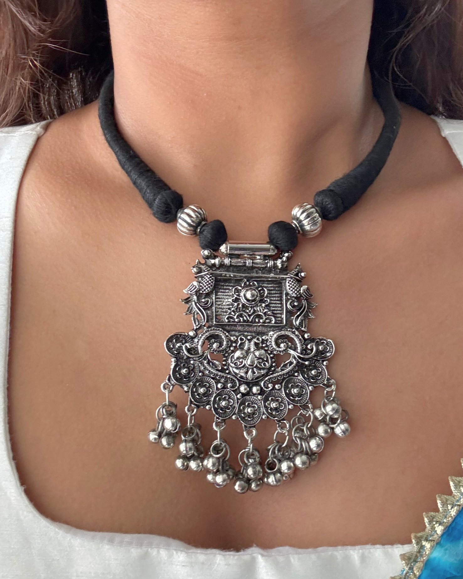 Oxidised Anushka Choker Set