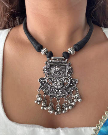 Oxidised Anushka Choker Set