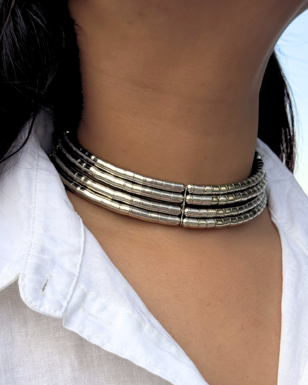 Spiral Silver Hasli