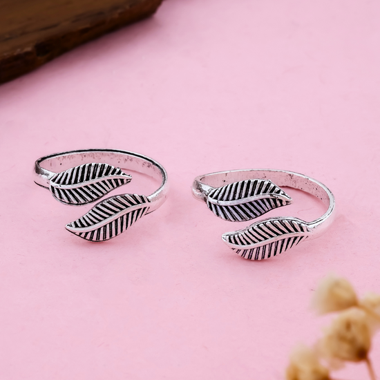 Leaf Toe Ring - Set of 2