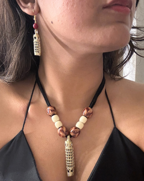 Indrani Dokra Necklace Set