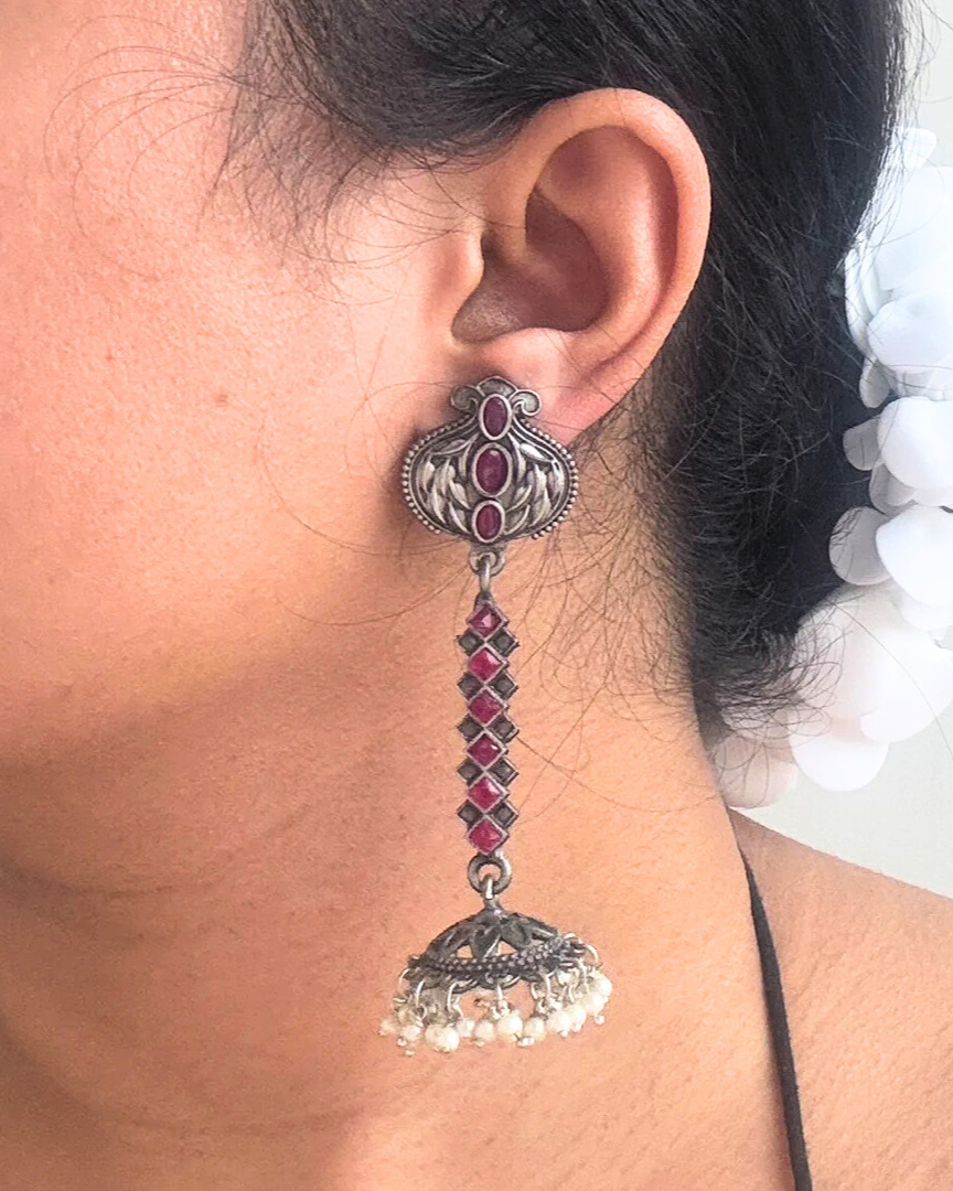 Sajda Long Earrings