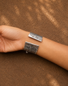 Devika Silver Oxidised Kada