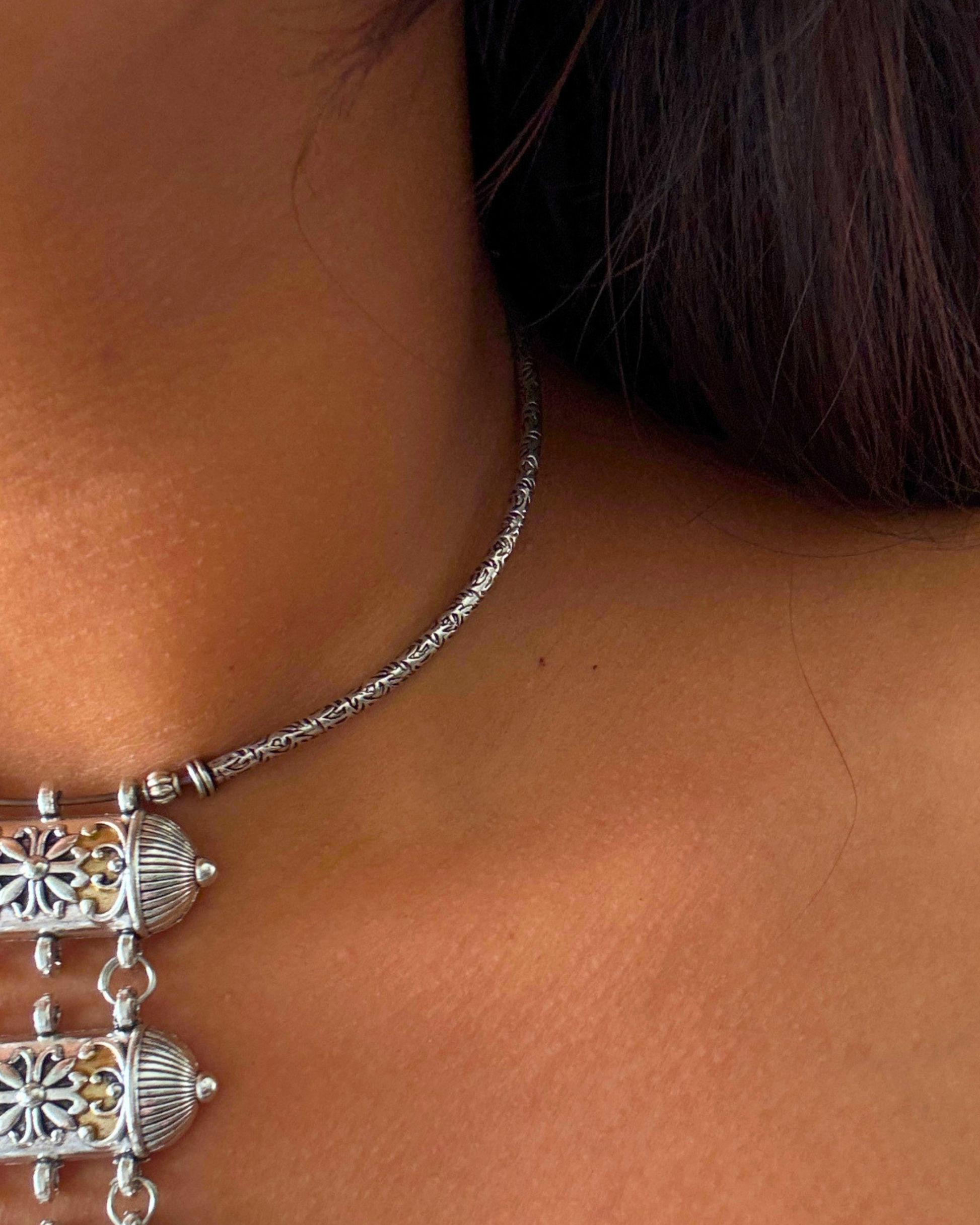 Sneha Dual-tone Tie Choker Set