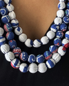 Ravina Blue Three Layer Necklace