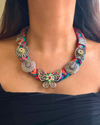 Titli Multicolour Jute Necklace