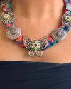 Titli Multicolour Jute Necklace