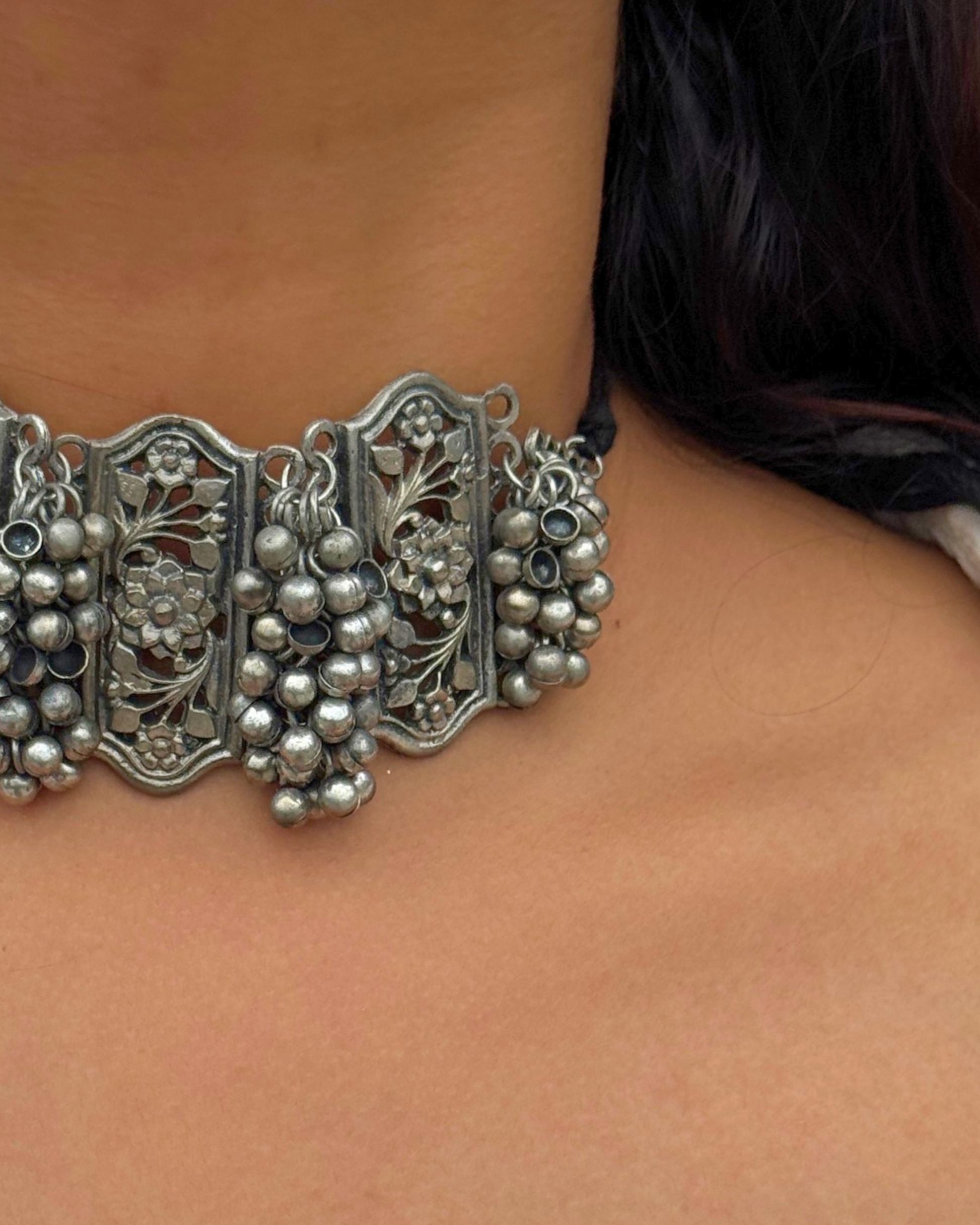 Mohini Oxidised Choker Set