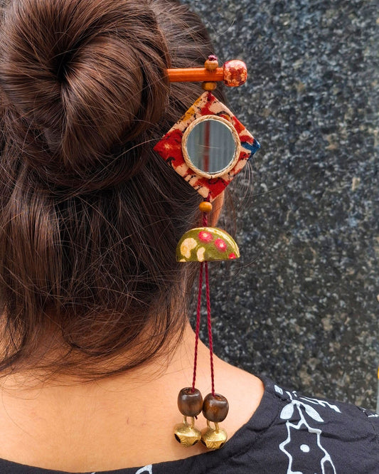 Ghar Handcrafted Wooden Hairpin Stick