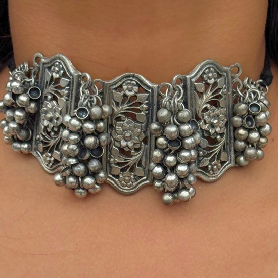 Mohini Oxidised Choker Set