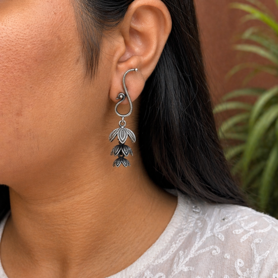 Shayari Oxidised Earrings