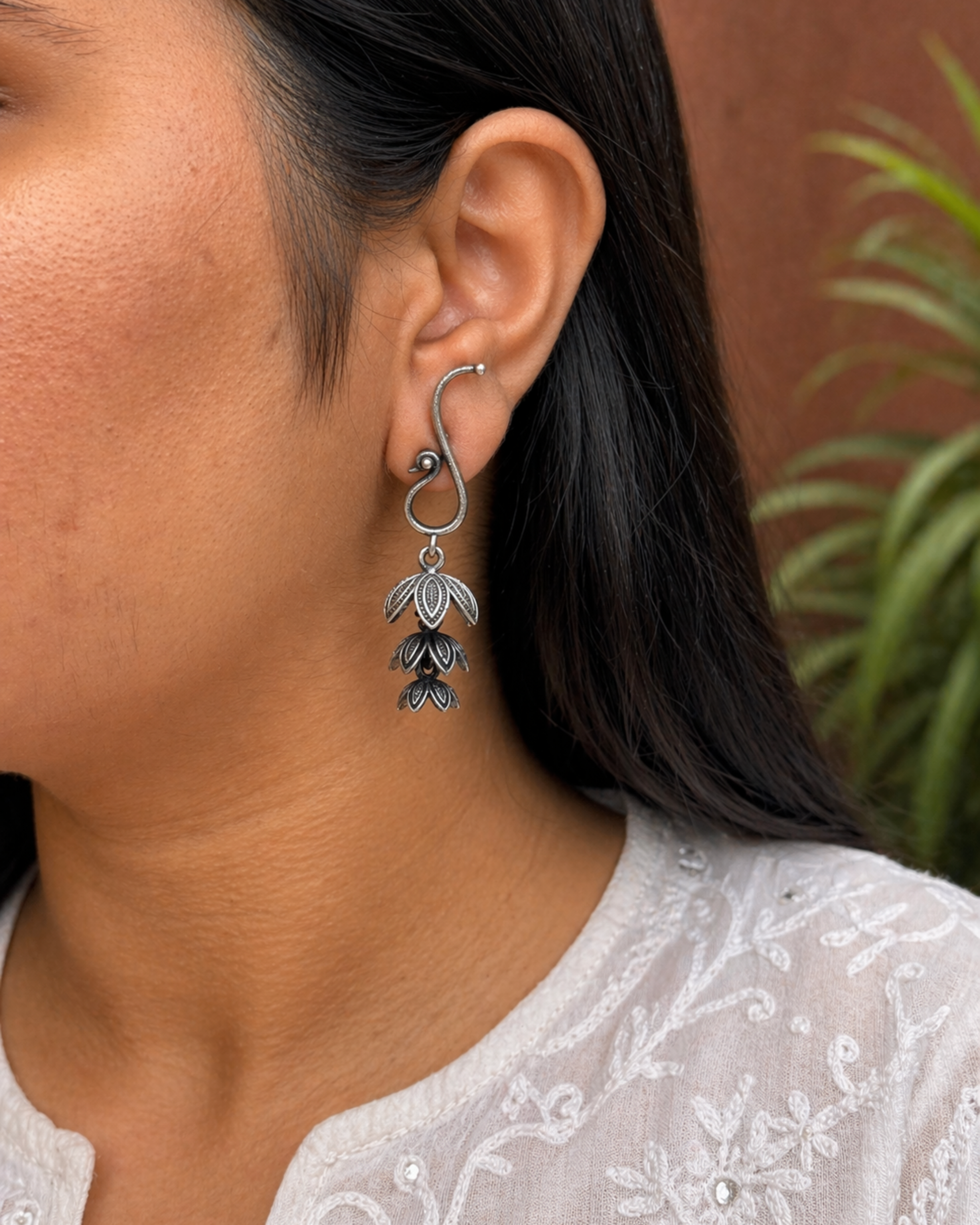 Shayari Oxidised Earrings