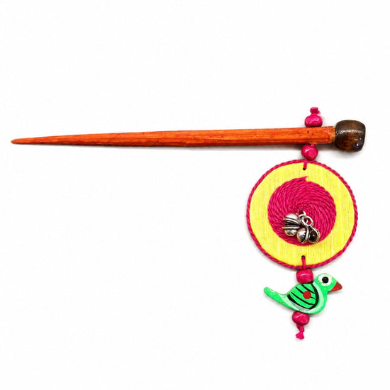 Kahani Handcrafted Wooden Hairpin Stick