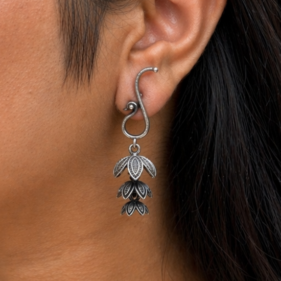 Shayari Oxidised Earrings