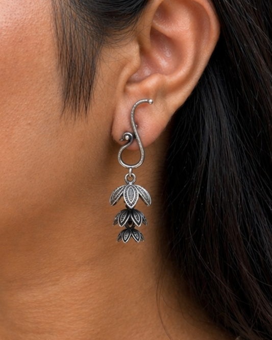 Shayari Oxidised Earrings