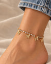 Butterflies Golden Anklet