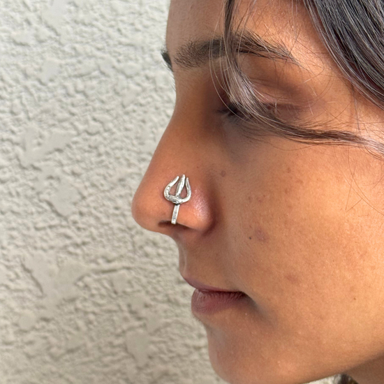 Trishul Nose Pin