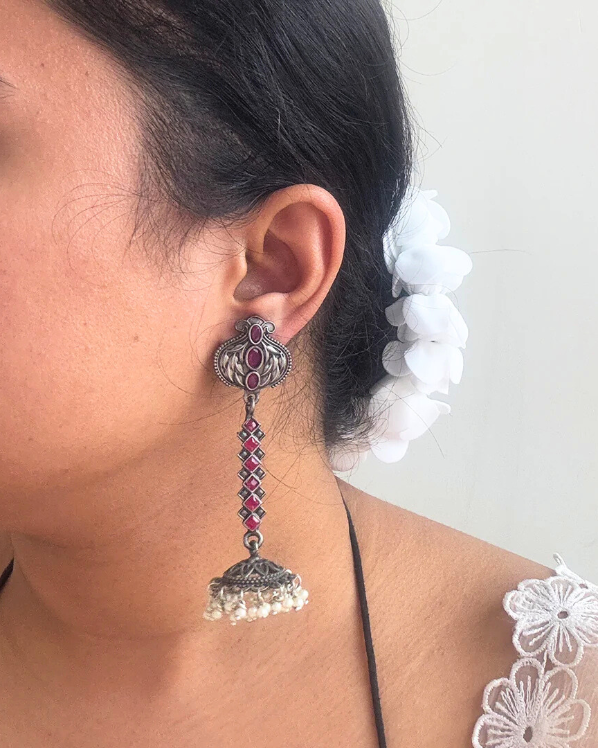 Sajda Long Earrings