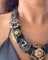 Kavita Black Jute Necklace