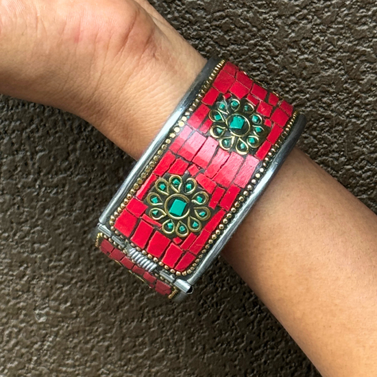 Zara Red Moroccan Kada