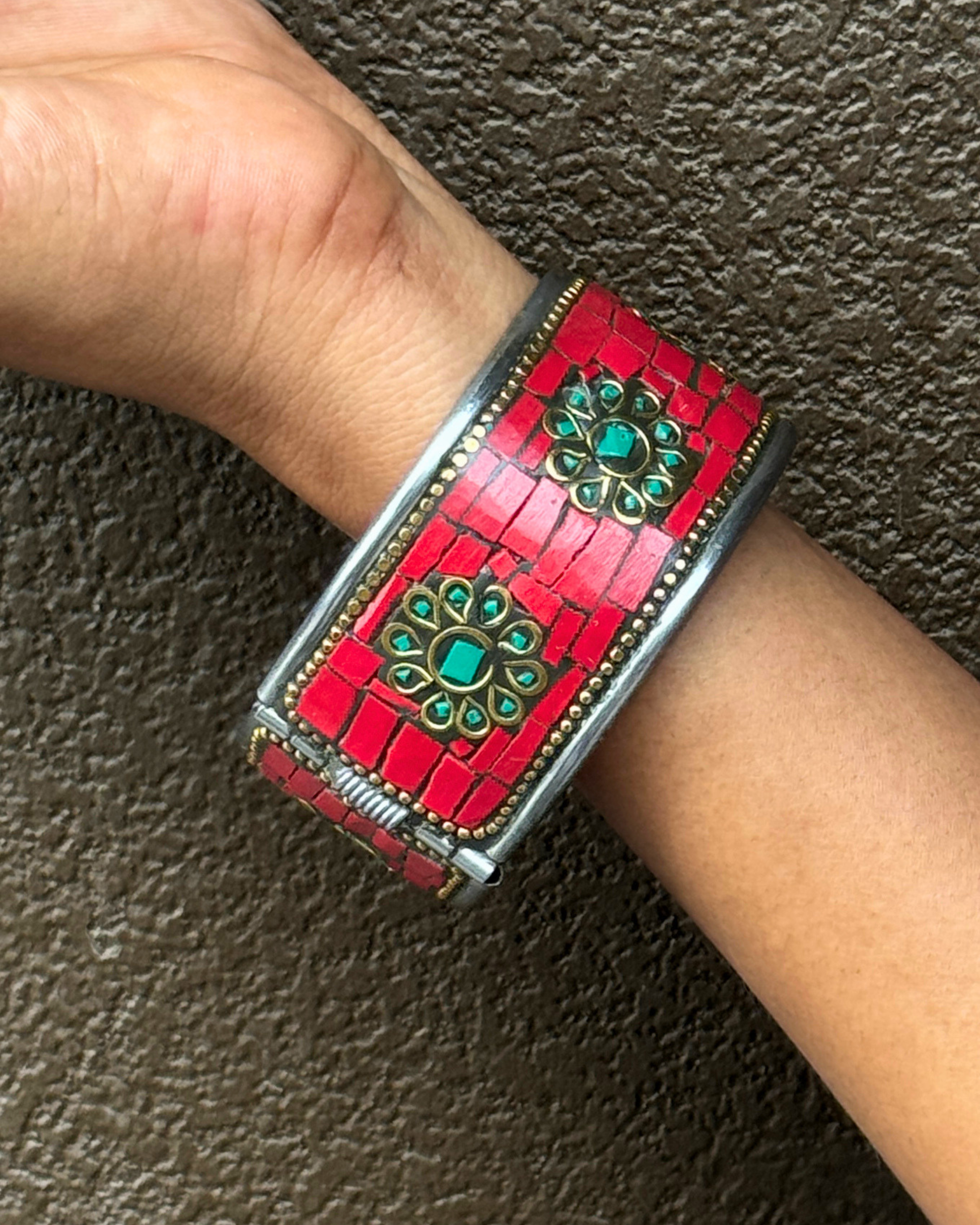 Zara Red Moroccan Kada