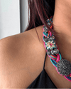 Morni Multi Colour Jute Necklace