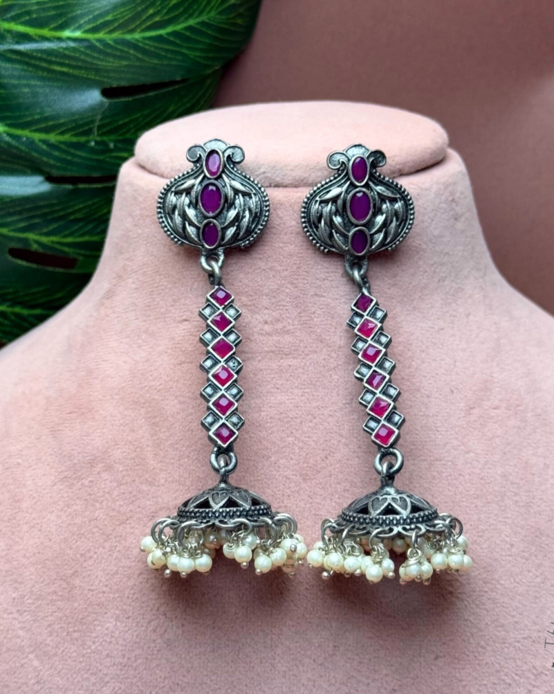 Sajda Long Earrings