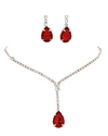 Sabrina Red Diamond Necklace Set
