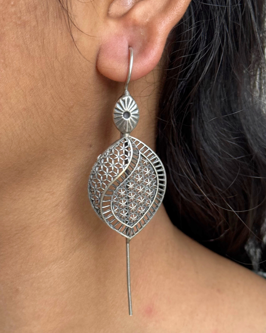 Bail Oxidised Earcuff - Set of 2