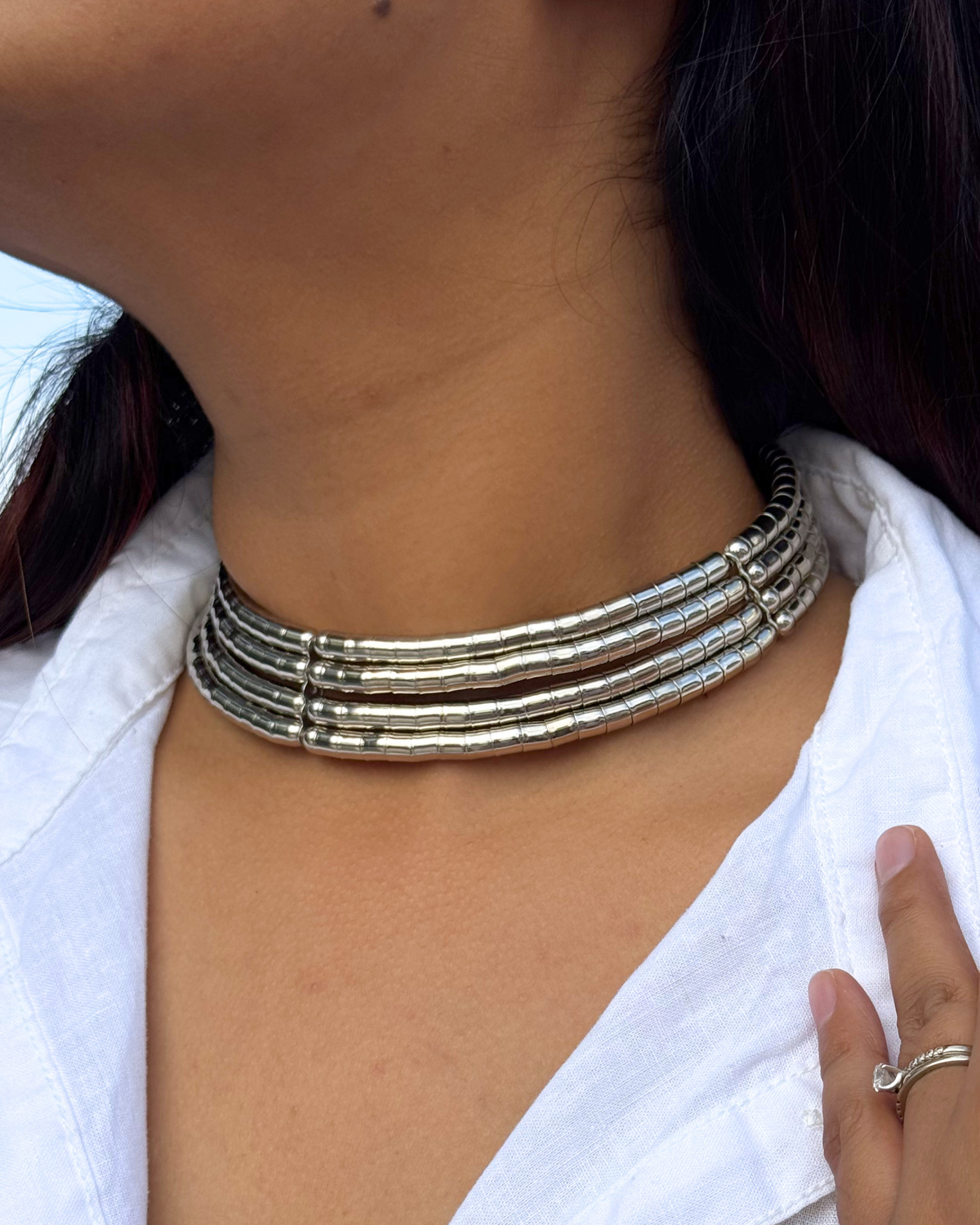 Spiral Silver Hasli