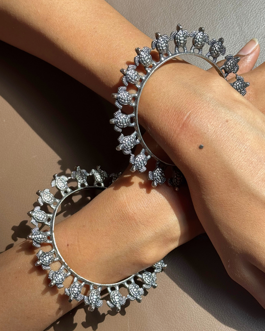 Turtle Bangles - Set of 2