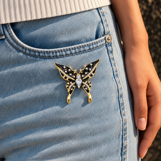 Black Butterfly Brooch