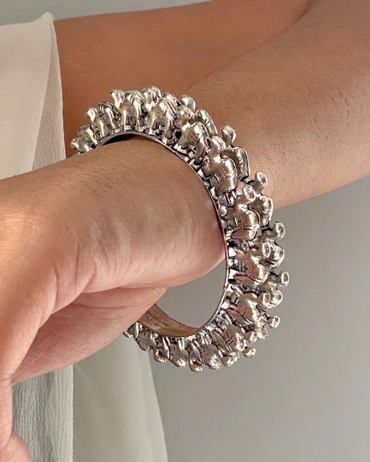 Camel Oxidised Bangles - Set of 2